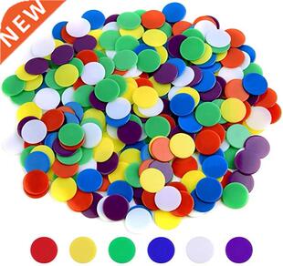 500 Pieces Counters Counting Chips Plastic Markers Mixed Col