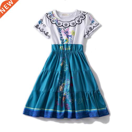 Encanto Madrigal Cosplay Costume Girl Dress Princess Dress G
