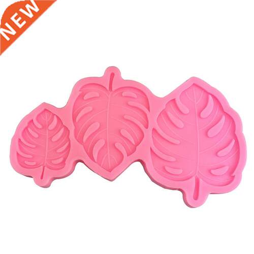 Leaf Shape Silicone Mold 3-Cavities  Chocolate Fondant Mo