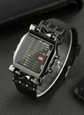Luxury Stainless Steel Men Digital Watch Square Style Cool