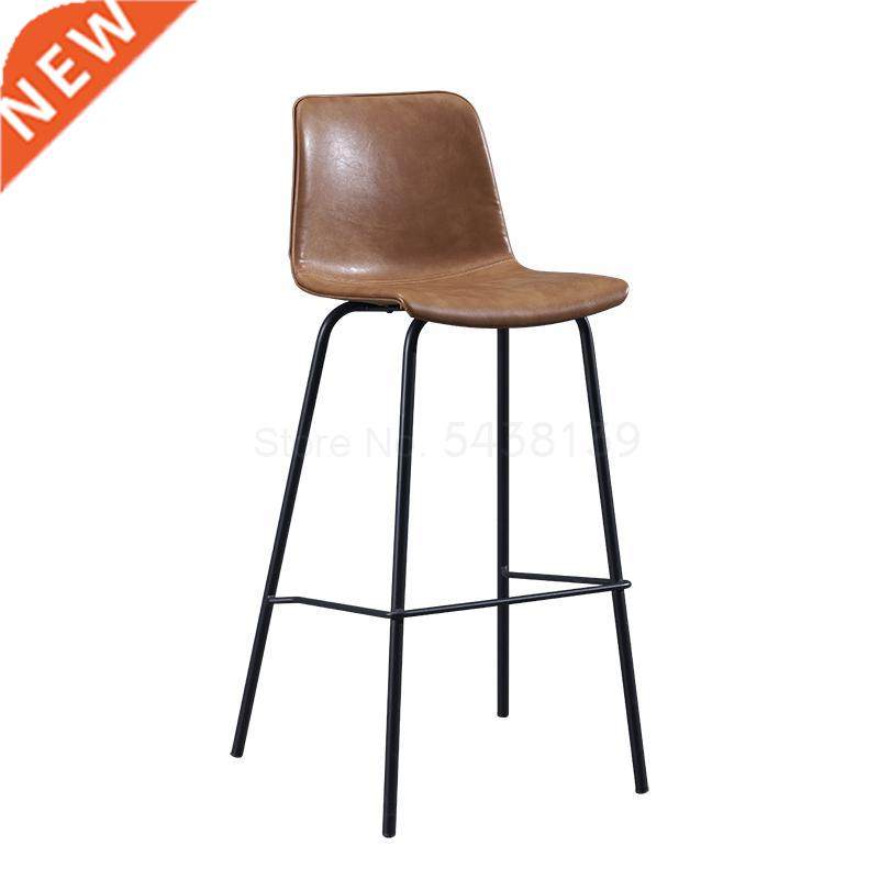 Bar chair ins net red designer nordic wrought iron high