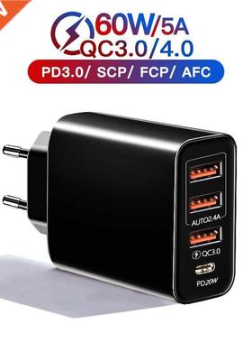 PD 20W USB Type C Charger Quick Charge 3.0 Mobile Phone Char