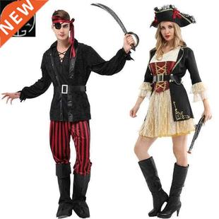 Halloween costume costume dress Caribbean pirate captain adu