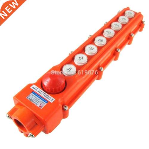 Rainproof 6 Ways Hoist Pushbutton Switch Pendant Control Sta