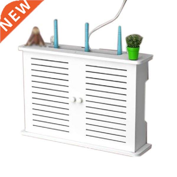 Wireless Wifi Router Storage Boxes Wooden Box Cable Power