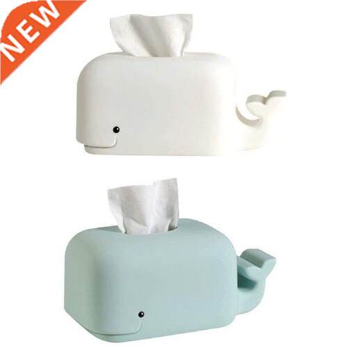 Whale Tissue Box Holder Silicone Napkins Box Cover Cute
