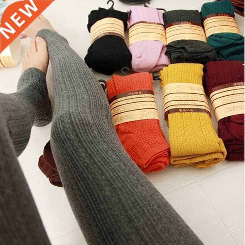 ALGUES 25%Spandex Winter Warm Leggings Women's Skinny Slim S