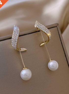 2022 New rrivl Clssic Elegnt Simulted-perl Tssel Long