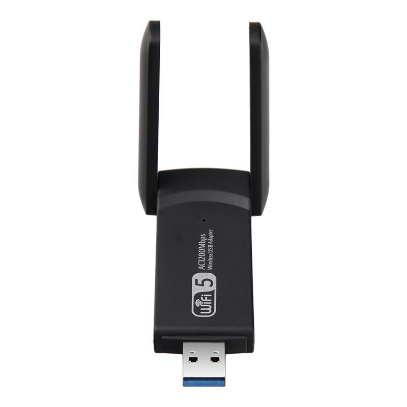 New USB 3.0 1200Mbps Wifi Adapter Dual Band 5.8GHz 2.4Ghz 80
