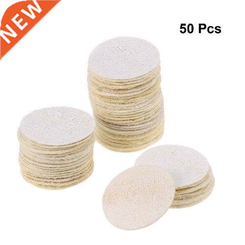 50pcs Round Reusable Loofah Scrubbing Exfoliating Facial