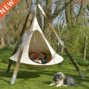 Portable Nylon Saucer Hammock Backpacking Lightweight Flying
