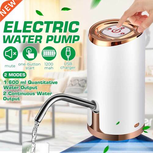 Water Bottle Pump USB Charging Automatic Drinking Portable E