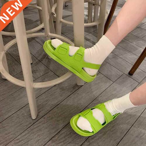 2021 Korea Style Fashion Beach Sandals Female Rome Sandal Pl