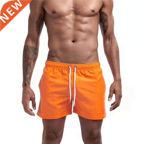 Solid Color Summer Quick-Drying Shorts Printed Shorts Swim B