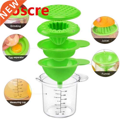 5 in 1 Multifunction Lemon Fruit Juicer Press Squeezer Funne