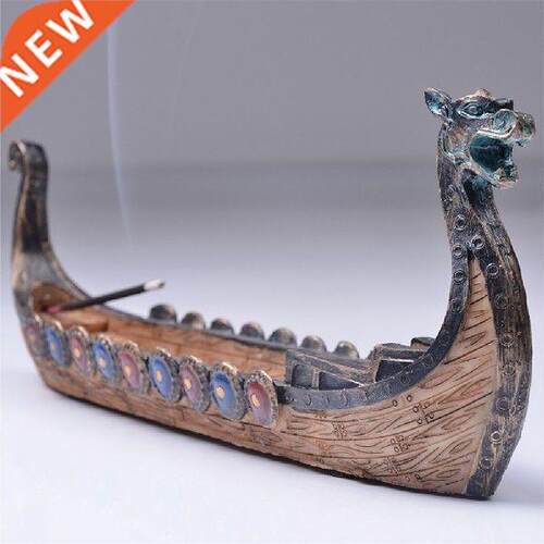 Dragon Boat Incense Burner Stick Holder Retro Resin Incense