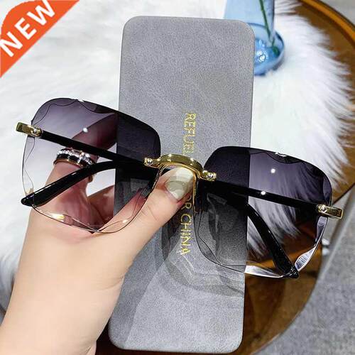 Classic Vintage Square Sunglasses Woman Grient Mirror Fram
