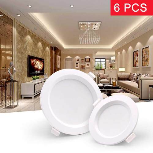 6PCS LED Downlight Light 5W 7W 12W 18W AC 220V warm / coo