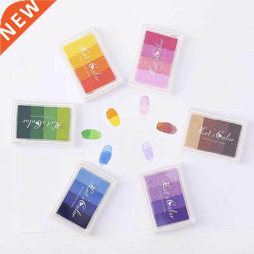 1pcs 4 color Inkpad Ink stamp pad Colorful Cartoon Craft Ink