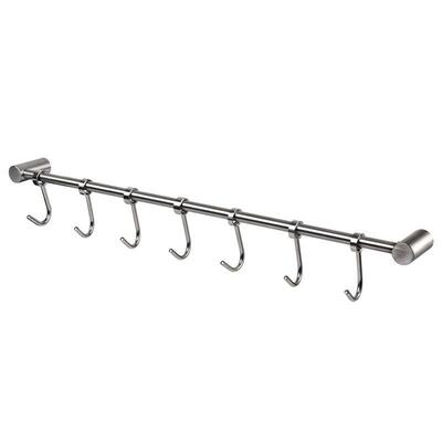 Kitchen Rail Rack Wall Mounted Utensil Hanging Rack Stainles