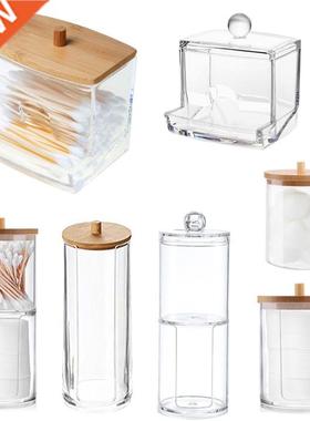 Makeup Cotton Pad Organizer Bathroom Storage Box For Cotton