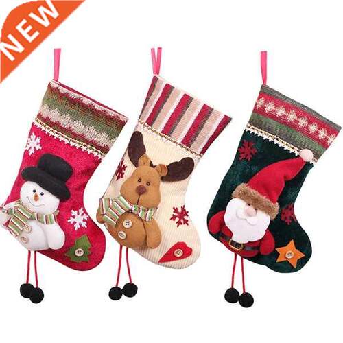 Pcs Christmas Stockings Santa Claus Reindeer and Snowman f