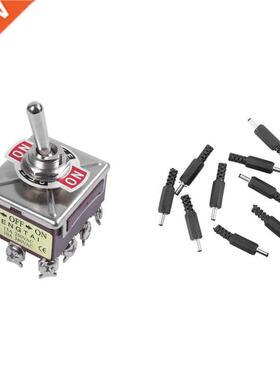 1 Pcs AC 380V 10A ON/OFF/ON 12 Pin Latching Toggle Switch 4P