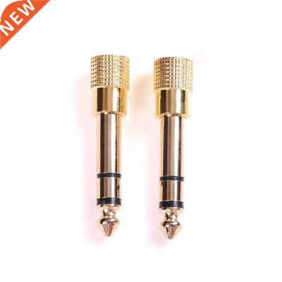 2Pcs 6.5mm to 3.5mm Jack Plus Male to Female Stereo Headphon