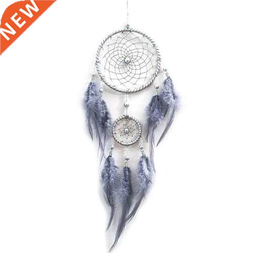 AT69 -Handmade Dream Catcher Net with Feathers Wall Hanging