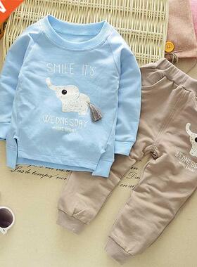 Children Spring Clothing Long Sleeved Cartoon Animal Clothes