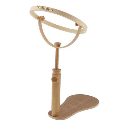 Solid wooden embroidery frame stand. Adjustable cross