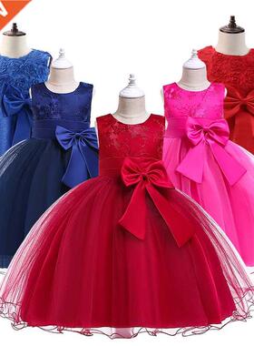 Girl Flower Princess Dress Children Summer Tutu Wedding Birt