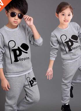 Children's Suits Spring Autumn Wear Boys and Girls Long Slee