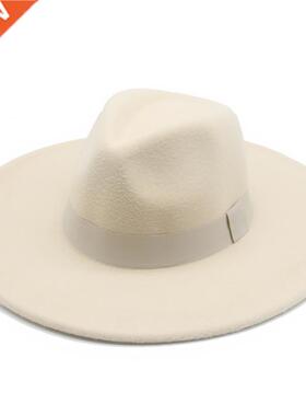 Fedora Hats for Women New 9.5cm Wide Brim Dress Men Caps Fel