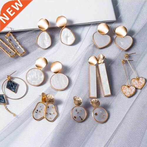 LOVR New Korean Statement Drop Earrings For Women Fashion Vi