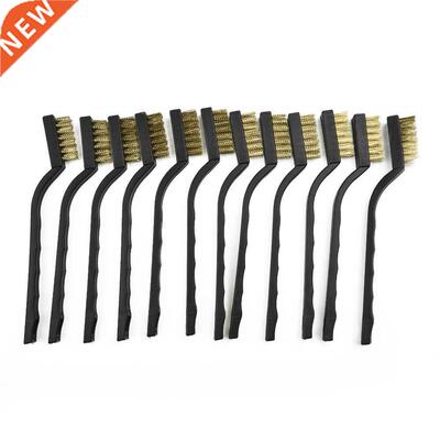 12Pcs Brass Wire Brush 170mm Mini Metal Scrubbing Polishing