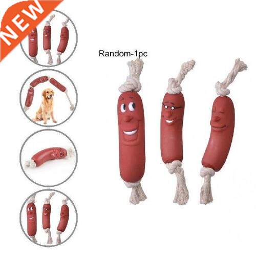 Realistic Fashion Sausage Interactive Dog Chew Toys Teeth