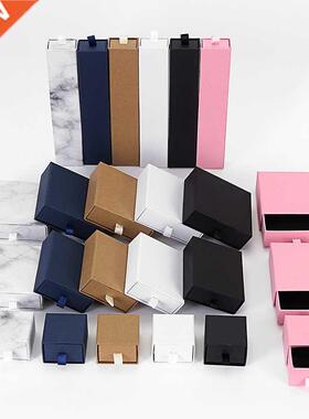 12Pcs Pull-Out Jewelry Box White Pink Black Necklace Earring