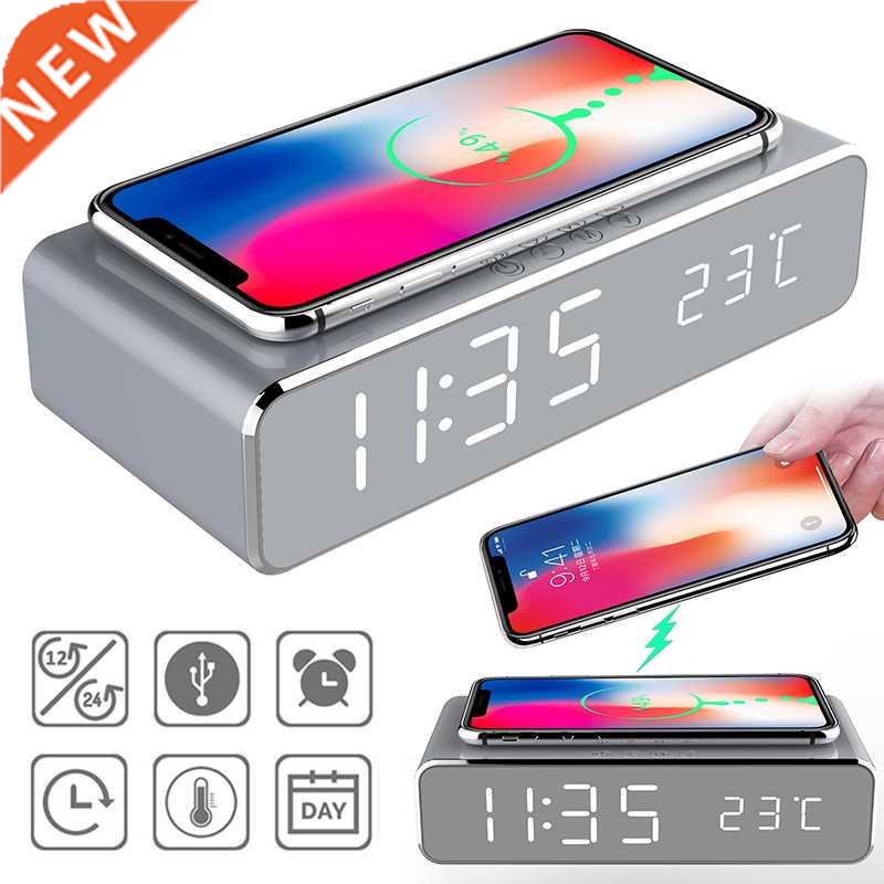 HD 2 In 1 Luminous Digital LED Desktop Alarm Clock With Ther