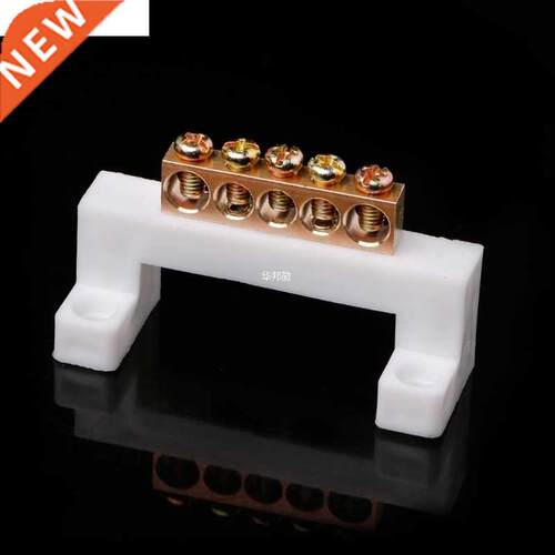 5 Positions Screw Barrier Electric Cable Connector Terminal