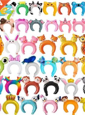 20pcs Cute headband foil balloon rabbit bear Cartoon animal