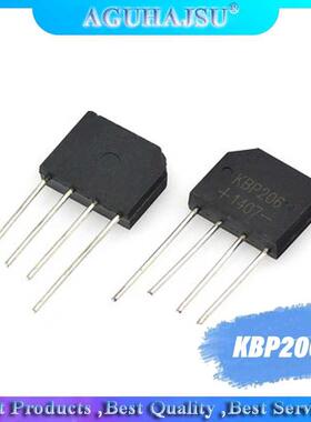 10PCS KBP206 DIP-4 KBP206G DIP DIP4 Bridge Rectifier 2A 600V