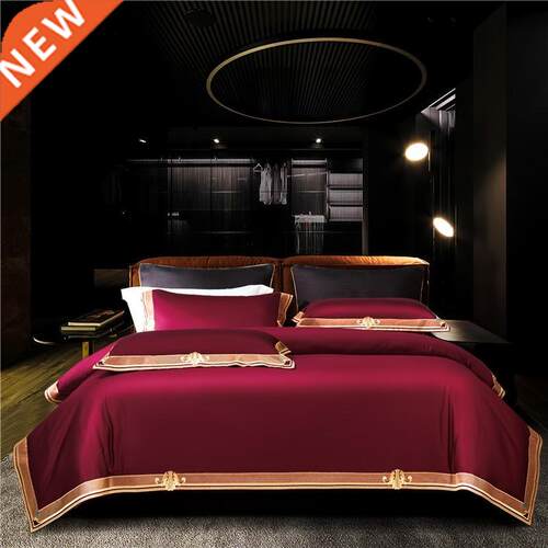 Premium High End 1000TC Egyptian Cotton Red Green 4/6Pcs Sup