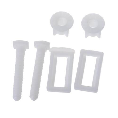 1 Pair Toilet Seat Hinge Bolts Screw Fixing Fitting Kit Toil