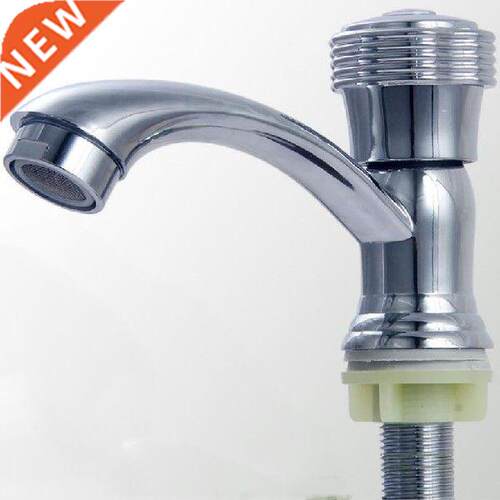 Zinc Alloy Single Cold Faucet, Kitchen Bathroom Basin Faucet