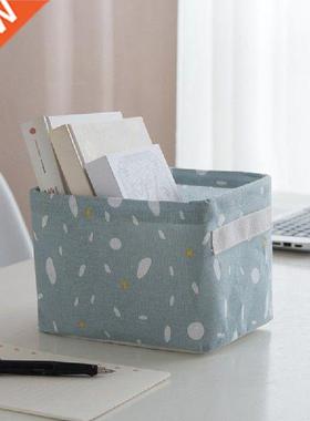 Home Cotton & Linen Storage Basket Desktop Dresser Cosme