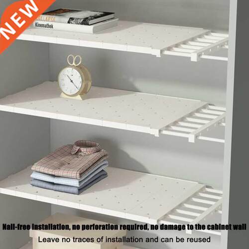 Adjustable Closet Organizer Storage Shelf Wall Mounted
