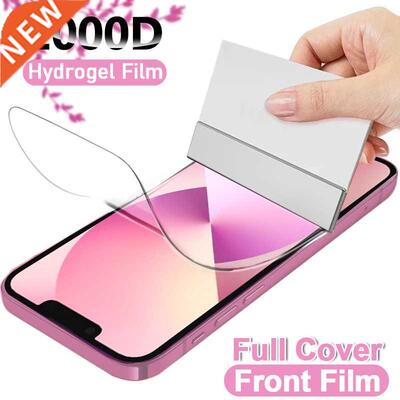 Full Cover Hydrogel Film For iPhone 13 12 11 Pro XS Max Mini