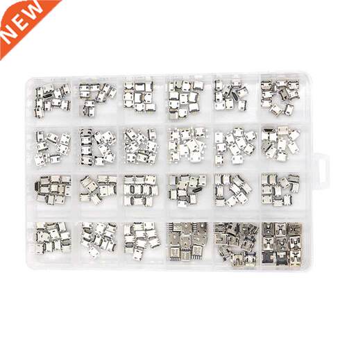 240Pcs 1 box Multi-specification Micro USB Connector Pin Cha