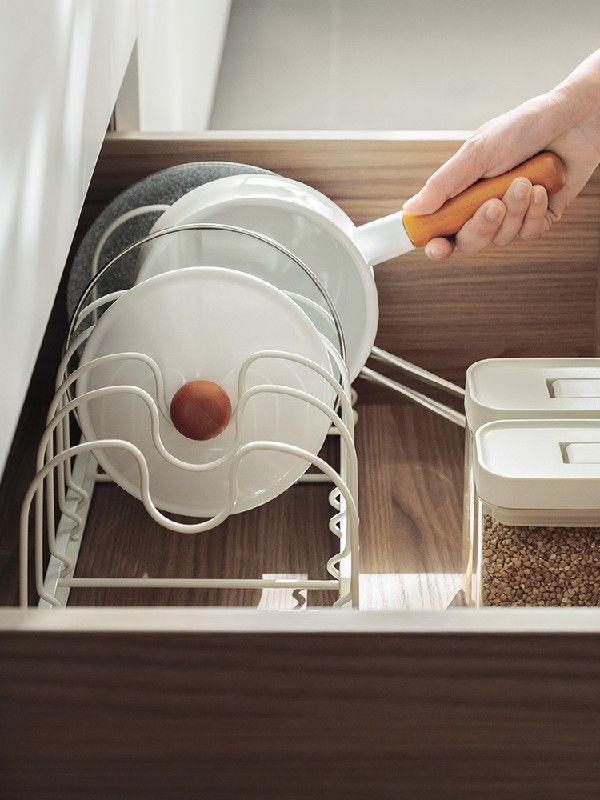 Rack for Putting Pot Cover Table Top Multi-Functional